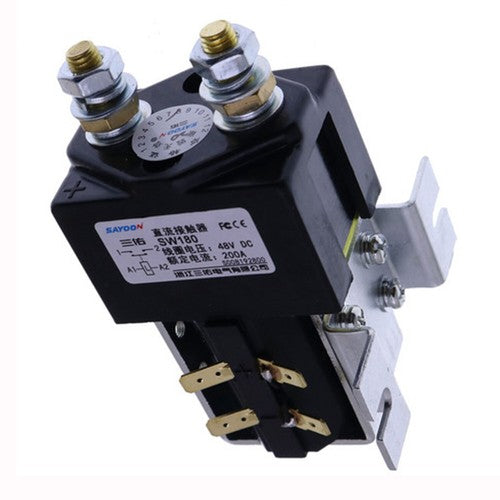 Solid Spare DC Contactor Solenoid 48V 200A for EZGO Club CAR Yamaha Albright GOLF Cart SW180