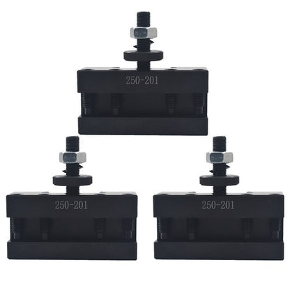 Solid Spare BXA #1 Quick Change Turning & Facing Tool Post Holder 250-201 For Lathe 3pcs