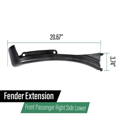 Solid Spare Front Right Side Fender Extension Fit For 1996-2023 Chevrolet Express GMC Savana