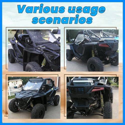 Solid Spare For Polaris RZR Pro XP/Pro R/Turbo R 2020-2024 21 22 Full Coverage Fender Flares