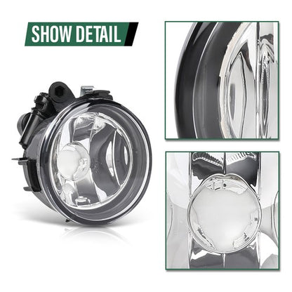 Solid Spare Pair Front Bumper Fog Lights Driving Lamps Fit For 2011-2021 BMW X1 X2 X3 X4