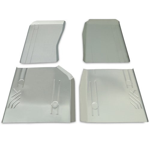 Solid Spare Front & Rear Floor Pans Zinc-Plated For Jeep Wagoneer Comanche Cherokee 84-2001