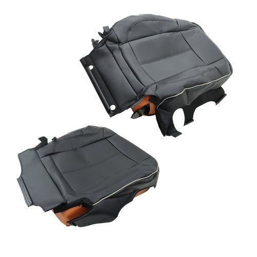 Solid Spare For Hummer H3 2006 2007-2010 Passenger Seat Cushion & Backrest Black Leather