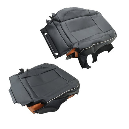 Solid Spare For Hummer H3 2006 2007-2010 Passenger Seat Cushion & Backrest Black Leather