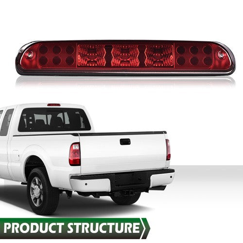 Solid Spare LED Third 3rd Brake Light Cargo Lamp Fit For 1999-2016 Ford F250 F350 Super Duty