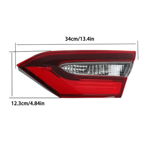 Solid Spare Tail Light For Toyota Camry 2021-2023 Inner Clear Lens Halogen Type Passenger/RH