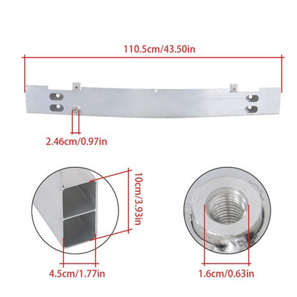 Solid Spare For Chevrolet Camaro 2016-2023 Aluminum Front Lower Bumper Reinforcement New