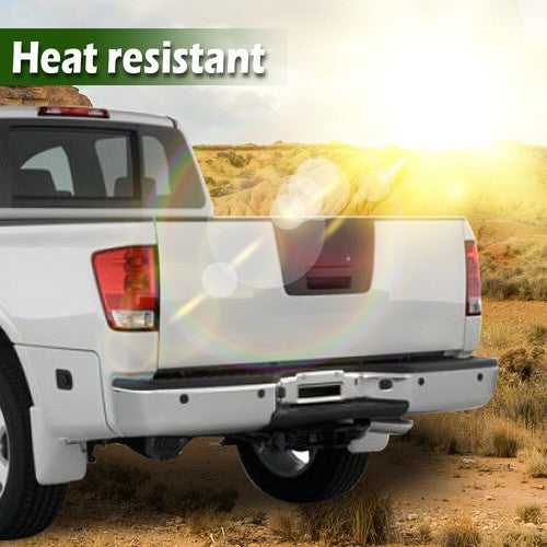 Solid Spare Tailgate Rear Handle Black Fit For 2004-2012 Nissan Titan W/ Emblem Provision