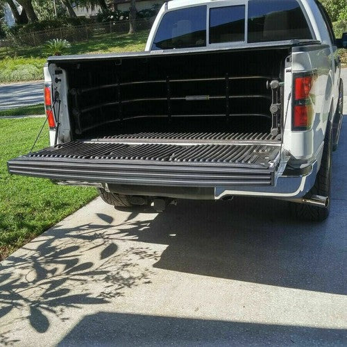 Solid Spare For 2009-2014 Ford F150 Tailgate Top Protector Spoiler Cover Moulding Cap Black