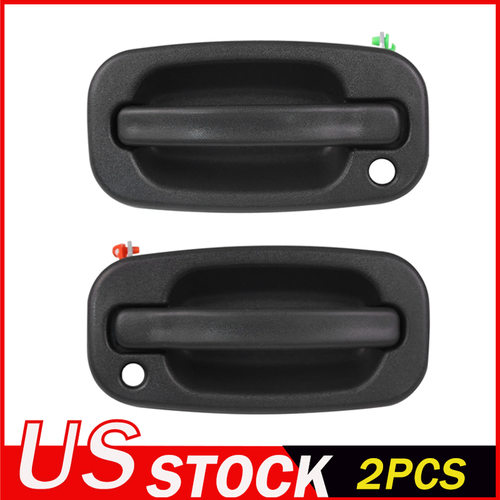 Exterior Door Handles Front Left+Right Fit 1999-2007 Chevy Silverado GMC Sierra
