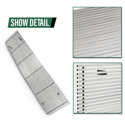 Solid Spare Fit For 73-80 Chevy GMC Blazer C/K Pickup Suburban Silver Billet Grille Insert