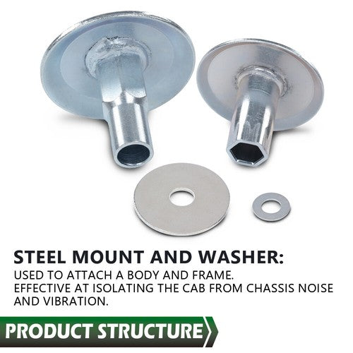 Solid Spare Fit For 08-16 Ford F-250 F-350 Super Duty Blue Body Cab Mount Kit KF04060BK