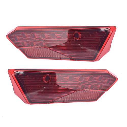 Solid Spare Nice Red LED Tail lights For Polaris RZR 1000 Tubro Pair XP 900 900s Platics USA