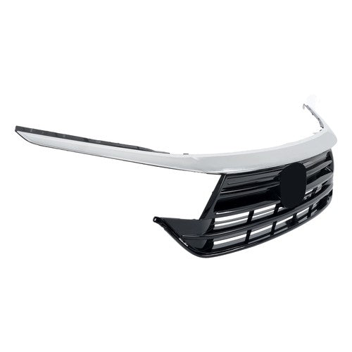 Solid Spare Front Grille Grill With Chrome Trim Replacement For Honda Odyssey 2021 2022 2023