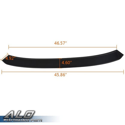 Solid Spare Fit For 18-20 Honda Accord 4-Door Rear Window Roof Spoiler Visor Wing Black
