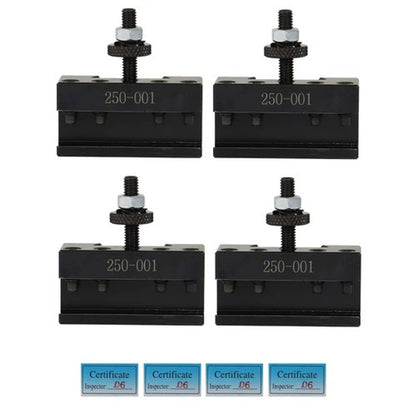 Solid Spare New OXA 250-001 4Pcs OXA #1 Quick Change Turning & Facing Lathe Tool Post Holder
