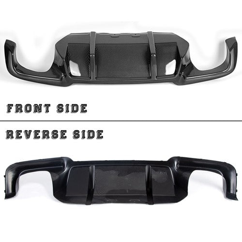Solid Spare Rear Diffuser Carbon Fiber Color Fits 12-16 BMW 5 Series F10 M5 DTM Style