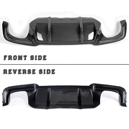 Solid Spare Rear Diffuser Carbon Fiber Color Fits 12-16 BMW 5 Series F10 M5 DTM Style