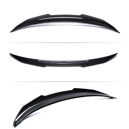 Carbon Fiber Rear Bumper Diffuser Lip & Spoiler Wing Fit 2014-2017 Infiniti Q50