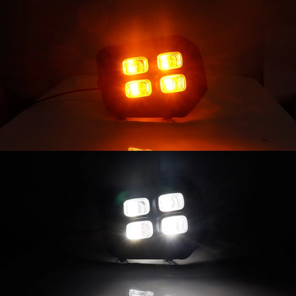FOR 2016-2023 Toyota Tacoma SR SR5 Fog lights 4-Eyes DRL LED Double Turn Signal