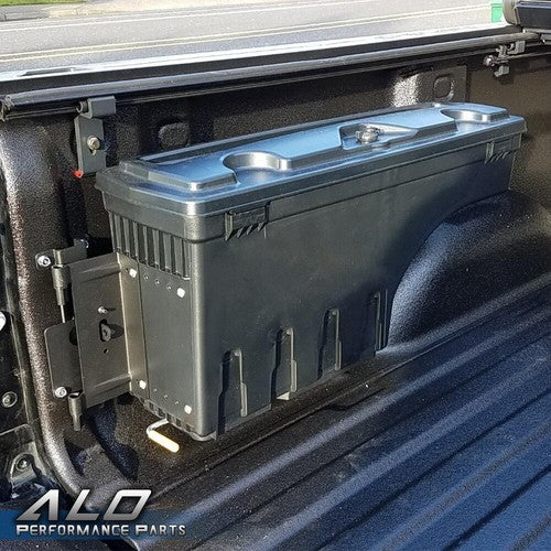 Solid Spare Truck Bed Storage Box Tool Box Left+Right Fit For 02-18 Dodge Ram 1500 2500 3500