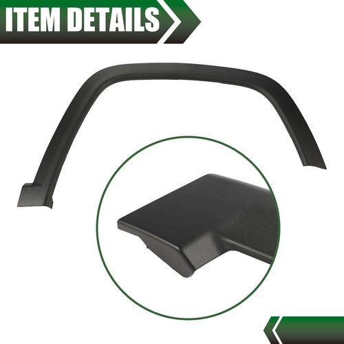 Solid Spare Fit For 2017-2022 Jeep Compass Front Right Wheel Molding Fender Flare Textured