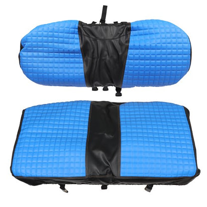 Solid Spare For EZGO Medalist TXT 1994 95 96-2013 Front Seat Cover Blk Diamond Stitching