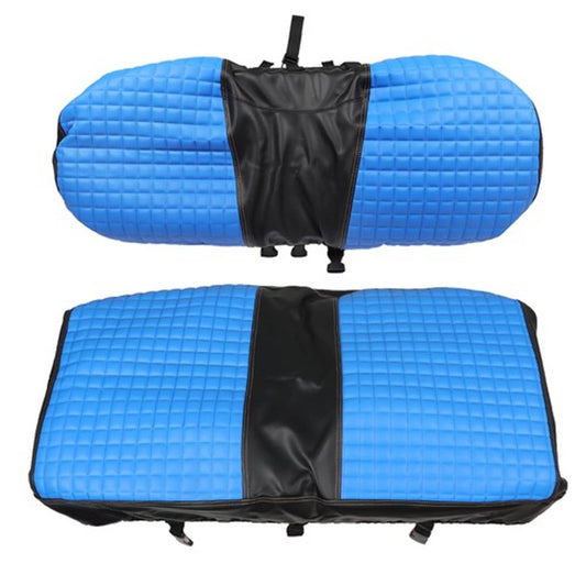 Solid Spare For EZGO Medalist TXT 1994 95 96-2013 Front Seat Cover Blk Diamond Stitching