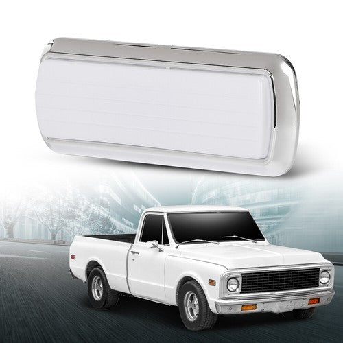 Solid Spare Fit For 1960-1972 Chevy GMC Pickup Truck C/K Chrome Dome Light Lamp Assembly