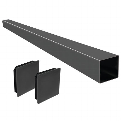 Solid Spare Steel Raw RV Rear Bumper Standard 4" x 4" W/ Bumper Plug For RV Camper