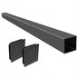 Solid Spare Steel Raw RV Rear Bumper Standard 4" x 4" W/ Bumper Plug For RV Camper