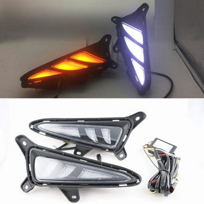 Pair LED Fog Lights DRL Turn Signal Light LH + RH For 2016-2019 Toyota CHR C-HR