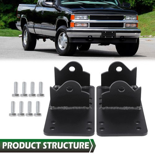 Solid Spare Fit For 1973-1998 Chevy LS LSX Engine Swap Adapter Plate Mount Bracket Kit