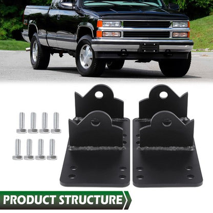 Solid Spare Fit For 1973-1998 Chevy LS LSX Engine Swap Adapter Plate Mount Bracket Kit