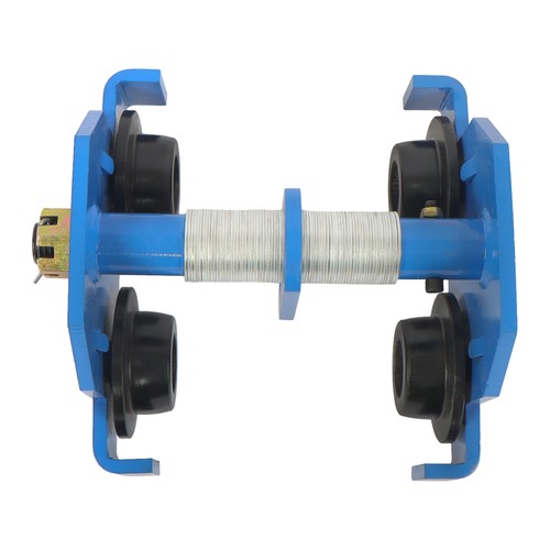 Solid Spare 4400 LBS/2 Ton Dual Wheels I-Beam Hand Trolley Alloy Steel 65-180mm Adjustable