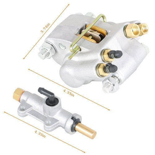 Solid Spare For Polaris Sportsman 500 4x4 HO1998-2002 Rear Brake Caliper + Master Cylinder