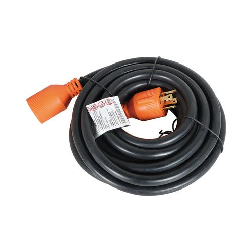 Solid Spare 25FT 30 Amp Generator RV Power Extension Cord Twist Lock NEMA L14-30P/R 4-Prong