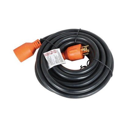 Solid Spare 25FT 30 Amp Generator RV Power Extension Cord Twist Lock NEMA L14-30P/R 4-Prong