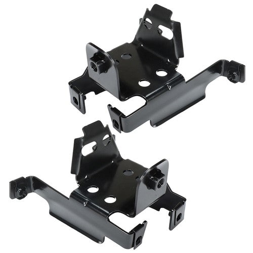 Solid Spare LH&RH 2 Pc Front Bumper Bracket Black Fit For 2011-2014 GMC Sierra 2500/3500 HD
