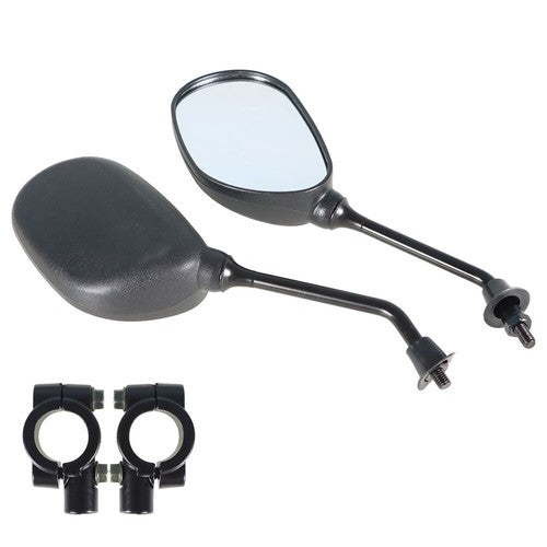 Solid Spare US For Honda Yamaha ATV Rear View Side Mirrors 7/8" Handlebar Mount New