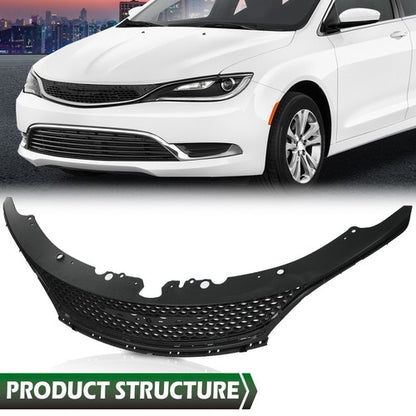 Solid Spare Fit For 2015 2016 2017 Chrysler 200 Front Bumper Upper Grille Grill 68103934AC
