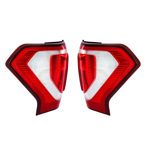 Solid Spare Clear&Red Tail Lights For Ford Expedition 2018-2021 Right+Left Side Halogen Type