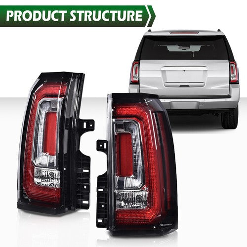 Solid Spare LED Tail Lights Brake Lamps Left & Right Fit For 2015-2020 GMC Yukon/Yukon XL