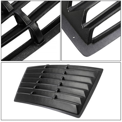 Solid Spare For Ford Mustang Fastback 1979-1993 Black Rear Window Louver Sun Shade Cover ABS