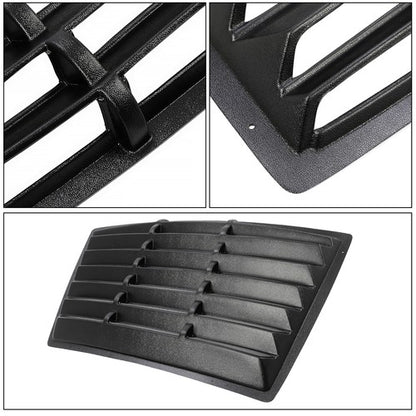 Solid Spare For Ford Mustang Fastback 1979-1993 Black Rear Window Louver Sun Shade Cover ABS