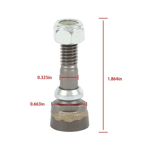 Solid Spare 10 Pack Compatible with 500 11/16" Stump Grinder Teeth For Stump Removal