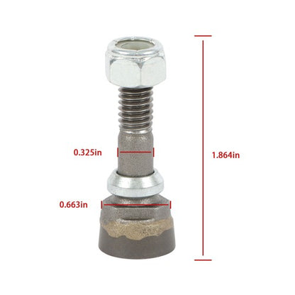 Solid Spare 10 Pack Compatible with 500 11/16" Stump Grinder Teeth For Stump Removal