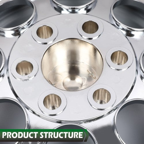 Solid Spare Fit For EZGO Club Car Yamaha Golf Cart 10" Wheel Rim Cover Set of 4 Silver