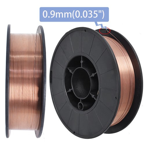 Solid Spare 2 Pack ER70S-6 0.035" (0.9mm) Mild Steel MIG Welding Wire 10-lbs Roll NEW