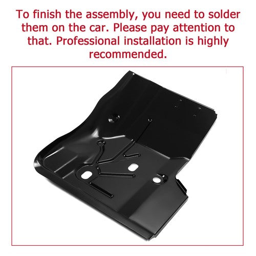 Solid Spare For 97-06 Jeep Wrangler TJ 2 Door Front Floor Pan Passenger Side Black #0485-220
